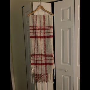 Free People Brush Plaid Scarf